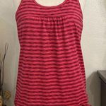 Athleta Red Stripe Active Side Tie Tank Top Size Large Photo 0