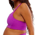 Free People FP Movement x Hatch NWT Pink Fluorescent Berry Square Neck Maternity Sports Bra Photo 3