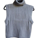 Forever 21  turtle neck ribbed sweater vest Small Photo 0
