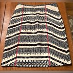 Anthropologie Tabitha White w/ Black Lace & Red Piping Lined Pencil Skirt Size 2 Photo 11