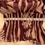 Ceres Beautiful sheer top or swimsuit cover w/ cute tiesâat neck andâgathers. Purple Size M Photo 3