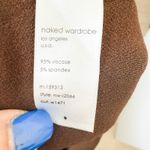 Naked Wardrobe NWOT  Strapless‎ Cutout Romper Brown Size Small Photo 4