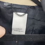 Robert Rodriguez  Womens Sz 10 Blazer Career Jacket Tan Black One Button Lined Photo 2