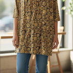 Mara Hoffman  Silk Drapey Oversized Tunic Top Mini Dress size Large Photo 0
