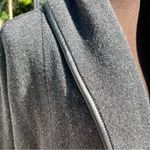 Vince Women’s Gray Wool Silk Cashmere Leather Trimmed Cardigan Jacket Size XS Photo 3