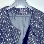 Talbots  Tweed Open Cropped Black White Jacket Size 12P Photo 2
