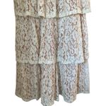 Lulu’s Adorn White Lace Strapless Midi Bridal Dress Small Photo 7