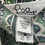 Lilly Pulitzer Jordanna Paisley Corduroy Mini Skirt Womens 4 Green Preppy Photo 3