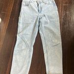 ZARA  size 6 denim light blue cute high rise straight leg 28 Photo 2