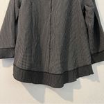 Habitat Lightweight Black & White Grid Print Cropped Sleeve Jacket Lagenlook Photo 7