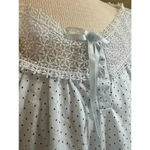 PINK LABEL pajamas sleeveless capri set roses with lace edging PLUS size 1X Blue Photo 6