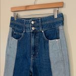 Veronica Beard  Taylor Two-Tone Wide-Leg Jean Sz 28 Photo 2