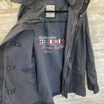 Crew Clothing Co. Womens M Jacket Unisex Blue Duffle Canvas 100% Cotton Zip Hood Size M Photo 4