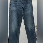 AGOLDE New  Riley High Rise Straight Jeans in Frequency Photo 9