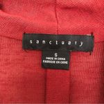 Sanctuary Knit Top Gathered Low Cut Red Small Photo 3