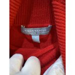 Neiman Marcus Cashmere Collection Turtleneck Sweater Dress Red Size Small Photo 5