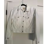 Madewell $128 New Crop Jean Trucker Jacket - White - Small Photo 5