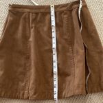 Abercrombie & Fitch NEW A-Line Pencil Faux Suede Mini Skirt Brown Size 2 NWOT Photo 10