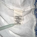 Free People Silver Spring Blue and White Embroidered Crochet Boho Blouse XS Photo 5