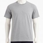 Fabletics Mens Gray T Shirt Large Performance Training Gym Athletic Short Sleeve Photo 0