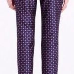 J.Crew Foulard Jacquard C1157 Blue Multi Print 4-Pocket Drawstring Pants EUC 00 Photo 1