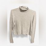 American Eagle  Outfitters Heather Gray mock neck long sleeve shirt Photo 4