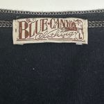 Y2K Blue Canyon Sz L Black Venice Italy Henley Shirt Vintage Bling Whimsygoth Size L Photo 4