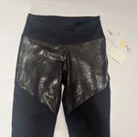 Zella NWT Small Z By High Waist Midi Leggings W Foil Detail Photo 1