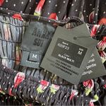 Anna Sui  Black Roses Are Red Smocked Top Blouse NEW Medium NWT Photo 4