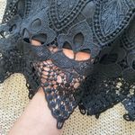 XOXO Black Crochet Mini Dress Photo 5