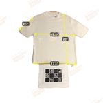 Kim Rogers Sport White Ribbed Knit Mock Neck, Women's Large Top, Short Sleeve Photo 3