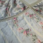 Love Shack Fancy LOVFSHACKFANCY Lirena Silk-Blend Floral blue Top size Small Photo 2