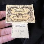 Gunne Sax Vintage Jessica Gunnies Blouse Size 11 Black Purple Satin Lace Button Down Goth Photo 2