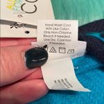 All For Color NWT Cozy Turquoise And Navy Open Front Wrap Shawl Photo 12