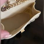 Cream Quilted Mini | Micro Bag Gold Photo 3