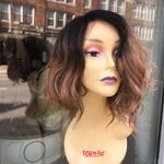 Bob Wig short sidePart earth tones blonde brown Size 10 Photo 2