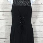 Free People FALL CLEARANCE Intimately  Black Lace Corset Dress High Neck Photo 0