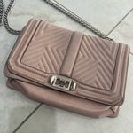 Rebecca Minkoff  Mauve Pink Leather Love Crossbody Bag Photo 1