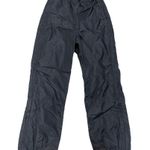 Columbia Vtg 90s  Black Fushia Nylon Shell REVERSIBLE SNOW PANTS Ski Women M Photo 1