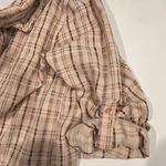 Calvin Klein Plaid Button-up Women's Over-sized Collard Shirt - Size L Photo 10