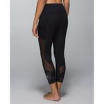 Lululemon Seek The Heat Crop Leggings Inky Floral Soot Black Womens Size 4 Photo 5