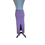 Olive & Oak Midi Length Ribbed Knit Skirt Rear Slit In Lavender Pink Size M Photo 7