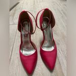 Pink Pointed Toe Satin Pumps Size 7.5 Photo 4