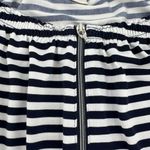 Chico's Knit Kit Stripe Off-the-Shoulder Top Nautical 3/4 Sleeve Blouse 0 (S/M) Photo 8
