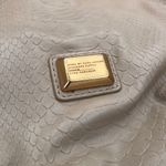 Marc by Marc Jacobs  Python Snakeskin Satchel Beige Handbag Shoulder Bag Purse Photo 2