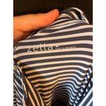 Zella  Blue and White Striped Women's Long Sleeve Athletic Top sz M Photo 1