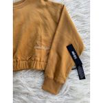 Civil Regime Cropped Sweatshirt Size Small Yellow Photo 3