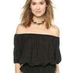 Free People Solid Shades of Cool Off Blouse S Photo 3