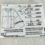 One Step Up Pullover Sweater Womens Size L Gray Black Striped Drop Shoulder Size L Photo 2