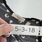 Gilli Dress Womens Small Black White Leopard Print Fit Flare Short Sleeve USA Photo 2